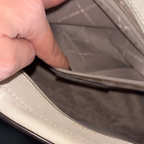 Michael Kors Cream Studded Satchel and Wallet - Picture 12 of 16